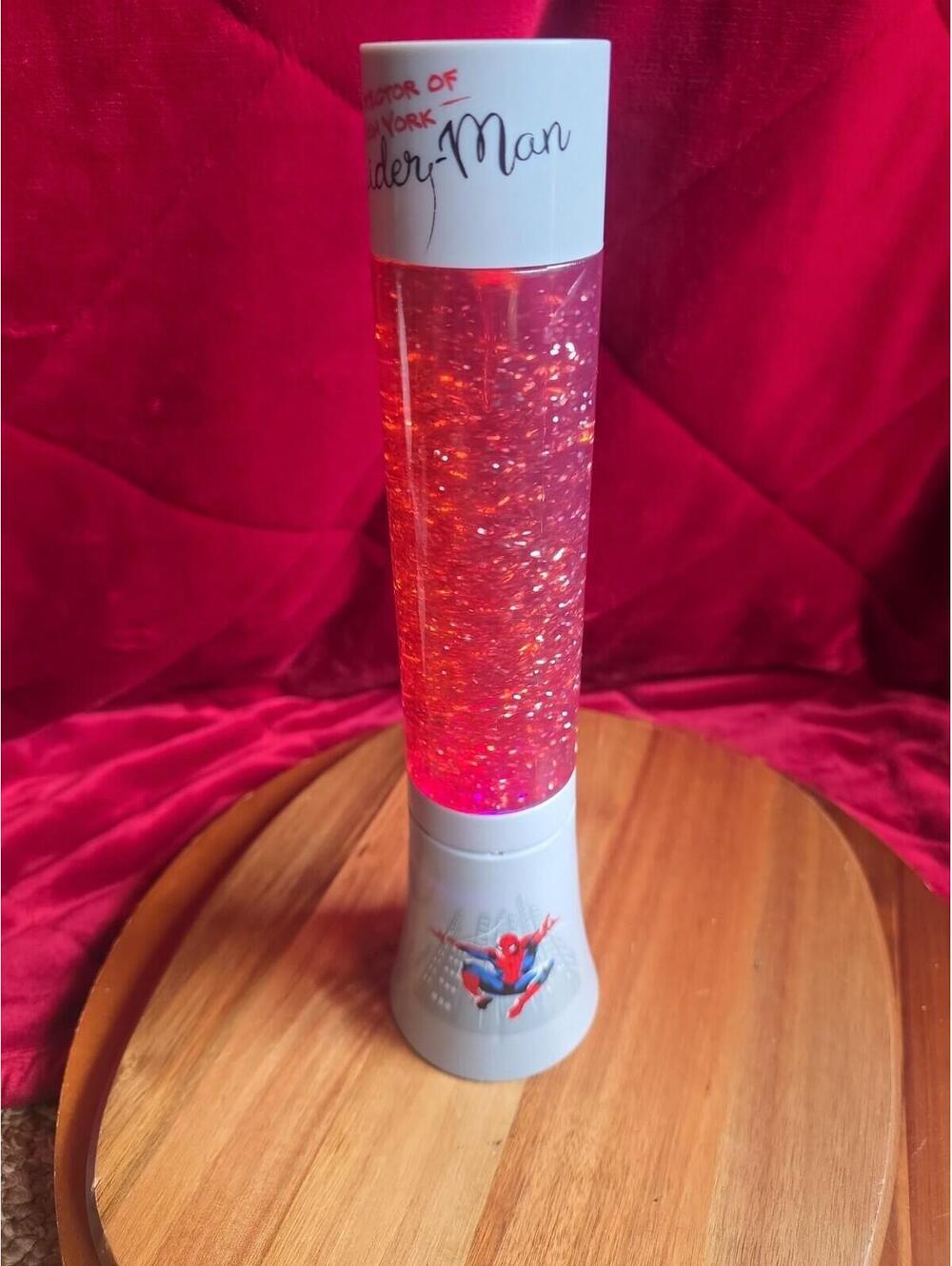 Spider-Man Color Changing Glitter Motion Lamp, Multicolor Novelty Superhero